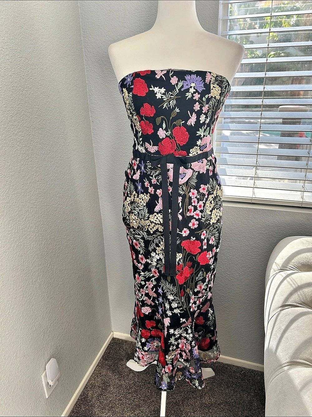 Stop Staring! Sam Edelman Floral Maxi Dress NWT in Black & Pink